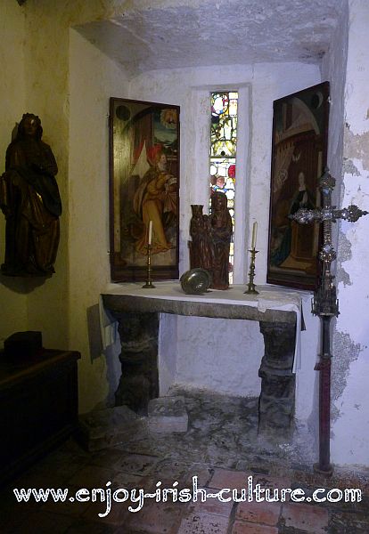 One of the two chapels at Bunratty Castle, County Clare, Ireland.