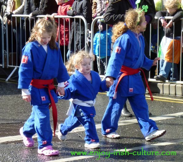 Paddy's Day in Galway, Ireland- judo girls